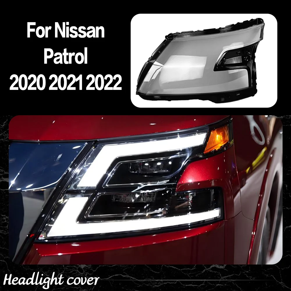 

Для Nissan Patrol 2020 2021 2022, корпус фары, крышка фары, прозрачная линза, плексиглас, замена оригинального абажура