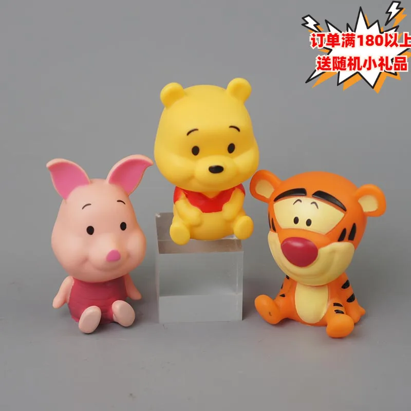 3Pcs/set Disney Cartoon Cake Topper Decor Winnie the Pooh Pig Tigger Ornament Fashion Collection Party Supplies Birthday Gifts