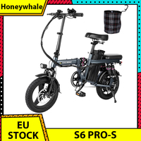 HONEYWHALE S6 Pro-S 14-inch Electric Bike 350W Brushless Motor 48V 15Ah Battery 45-55km Range Six Shock Absorber Disc Brake