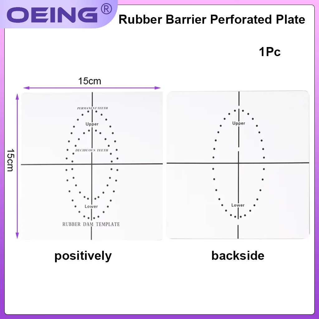 OEING 1 Pc Dental Plastic Rubber Dam Punch Hole Positioning Board Barrier Template Dentist Lab Instrument Tools