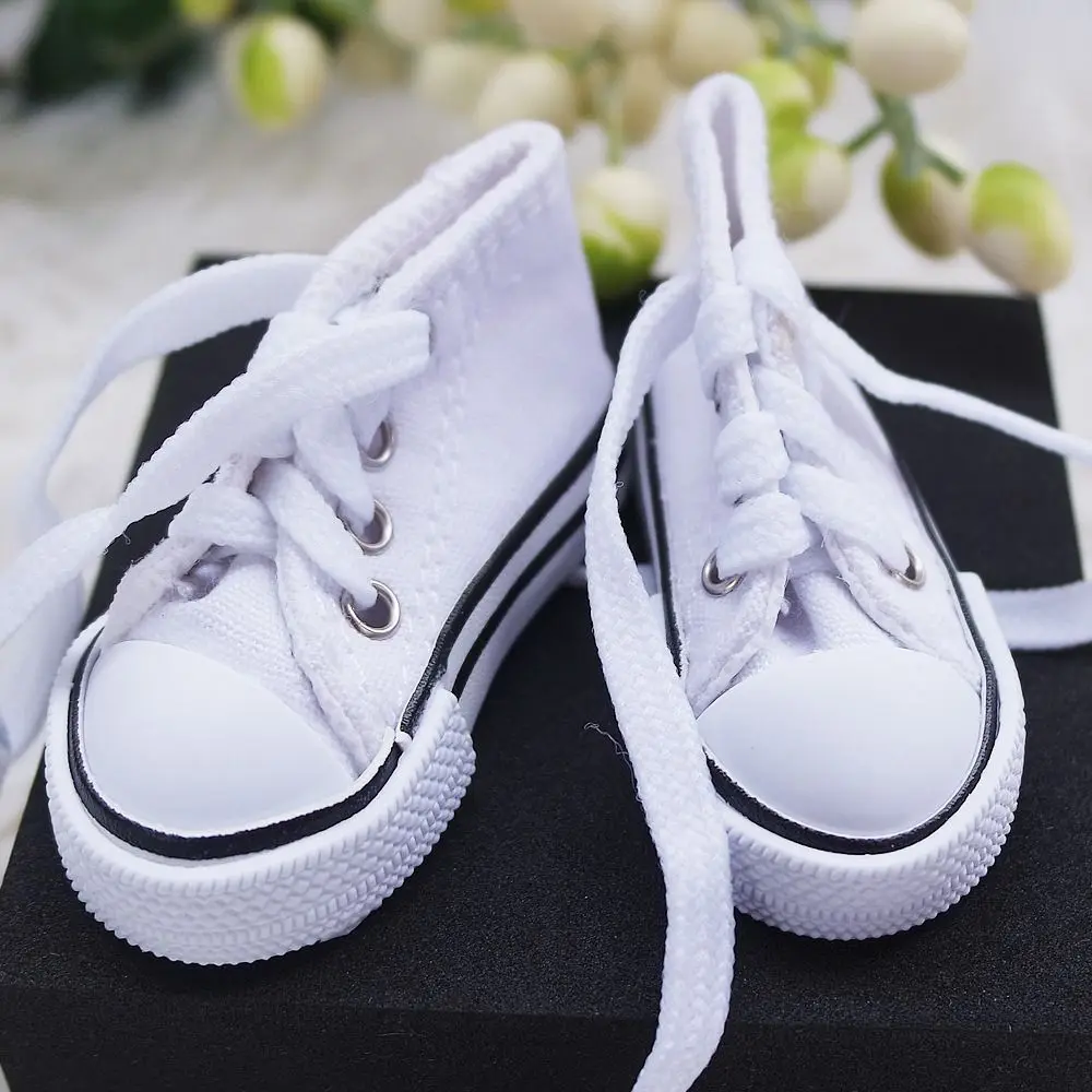 1/3 BJD Doll Shoes7.5 CM 23 Inch Doll Best Gift BJD Canvas Shoes PU Leather Dress Up Accessories Doll Tennis Shoes Children Toys