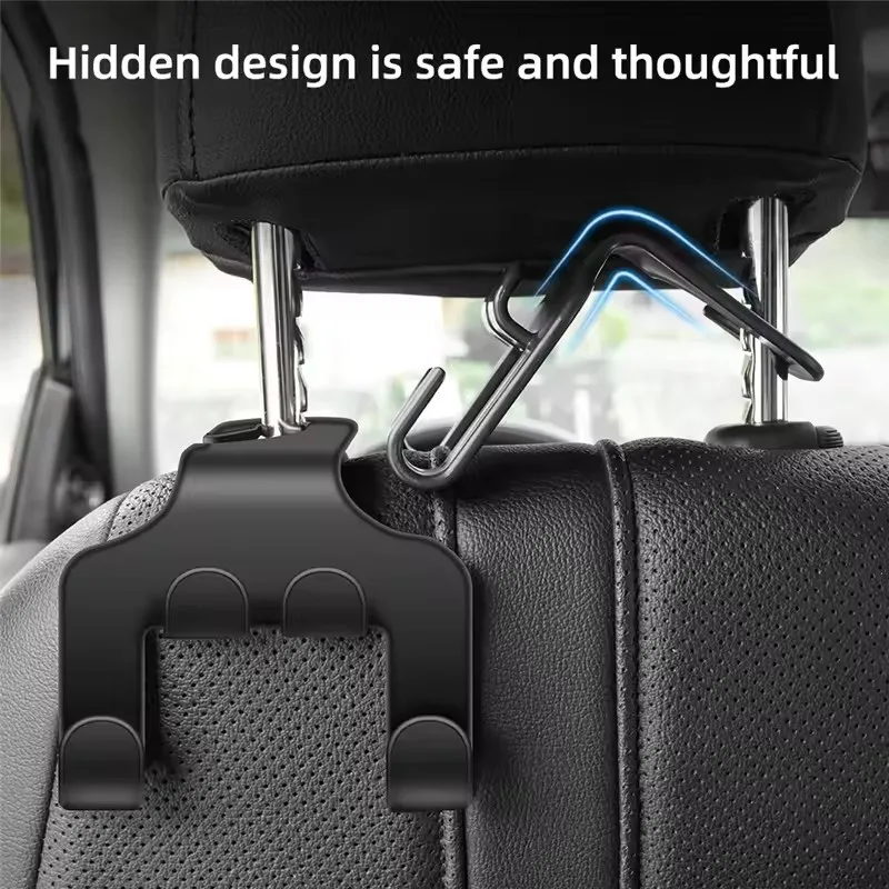 Car Rear Seat Hook-Mounted Organizer with Phone Holder: Universal Smartphone Stand for Lazy Seat Back– Compatible with all phone