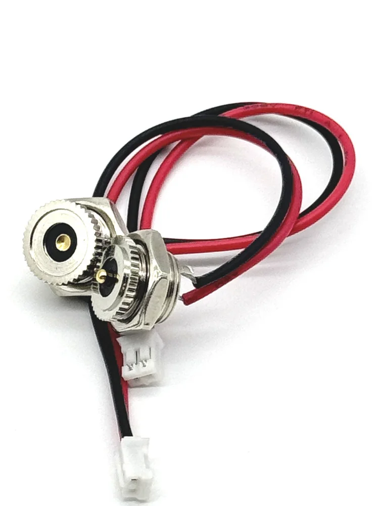 1sets 5V 2A  DC Magnet Pogo Pin Connector DC Power Jack Socket male Female Panel Mount Connector metal  With Nut