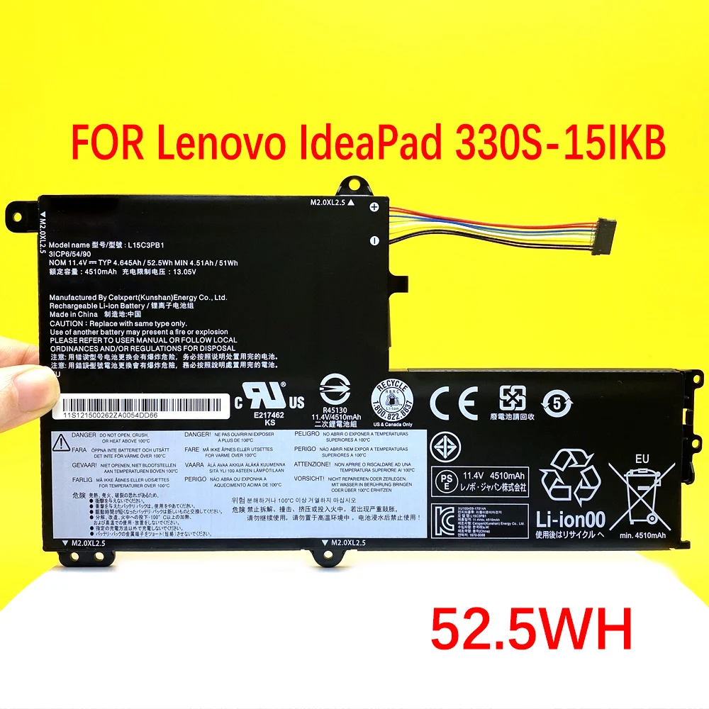 

NEW FOR Lenovo IdeaPad 330S-15IKB L15M3PB0 L15C3PB1 L15L3PB0 Laptop Battery