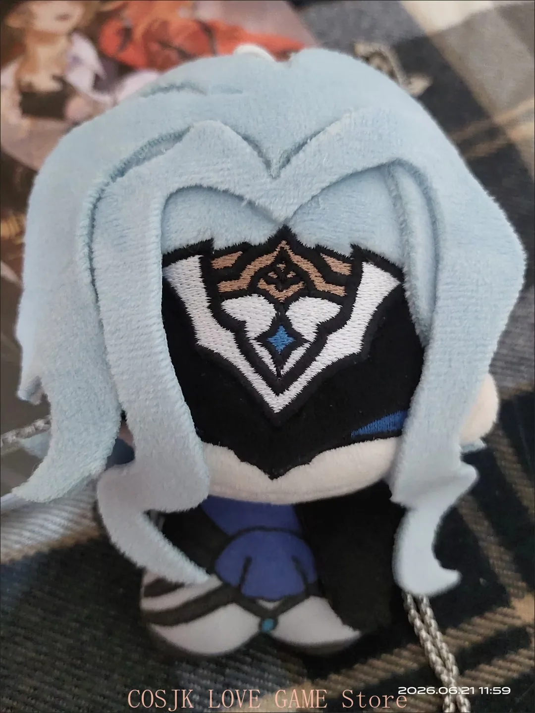 

Game Genshin Impact Il Dottore The Doctor 10CM Mini Plush Stuffed Plushie Pendant Cute Figure Keychain Bag Charm Mascot Gift