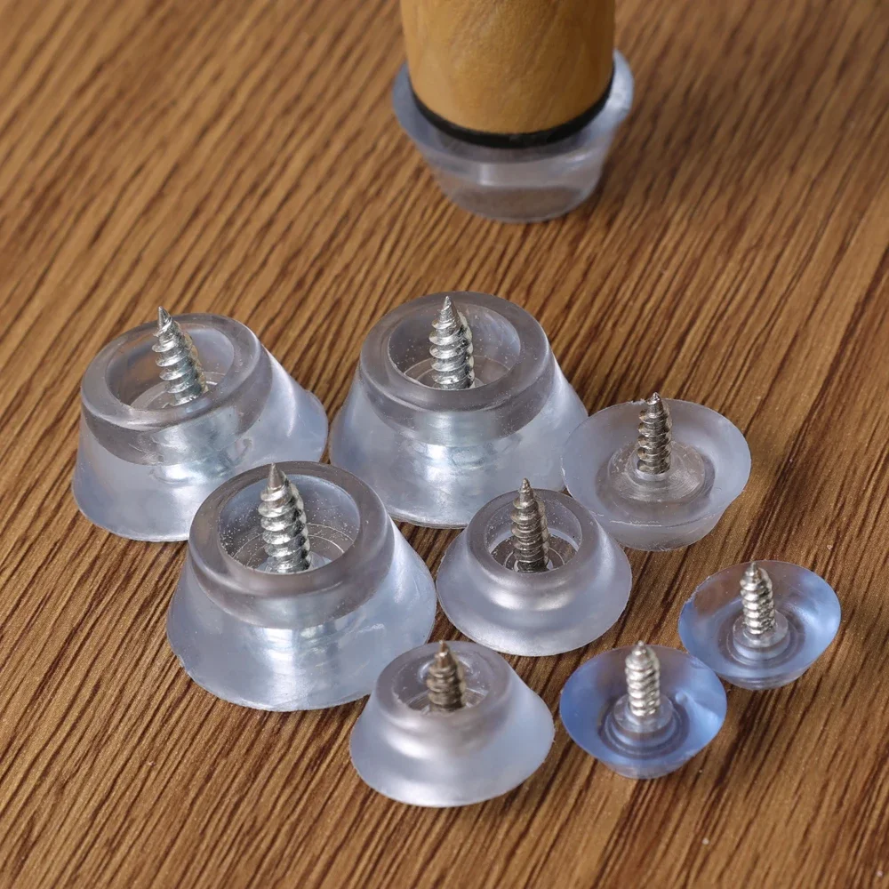 Antiderrapante Silicone Glider Móveis Pés Pads, Prego no Protetor, Mesa e Cadeiras, Proteja Mat, 20 pcs, 4pcs