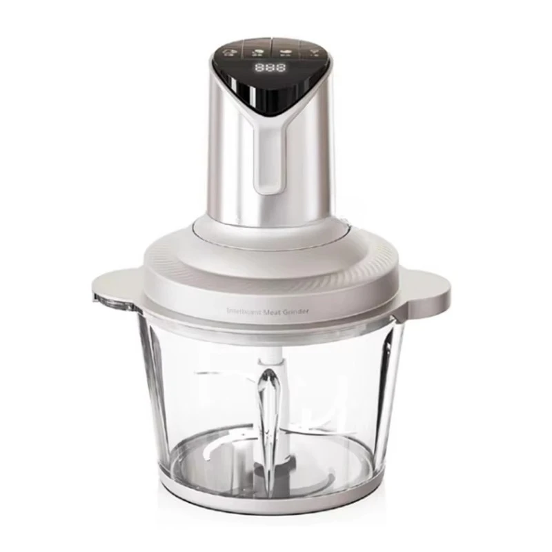 

2L Glass Food Processor and Vegetable Chopper Dough Machine Commercial Electric Slicer Meat Grinder