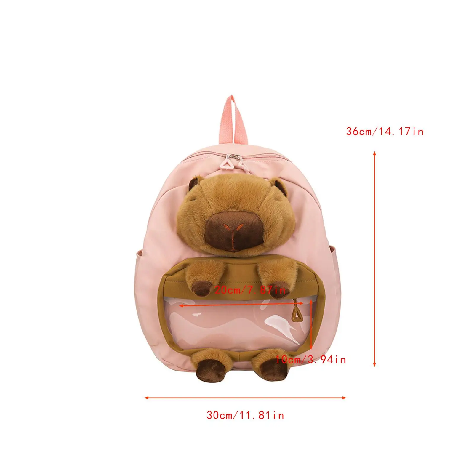 Capybara Cute Cartoon Backpack, alças ajustáveis, mochila para crianças, ao ar livre, interior, uso diário, adultos