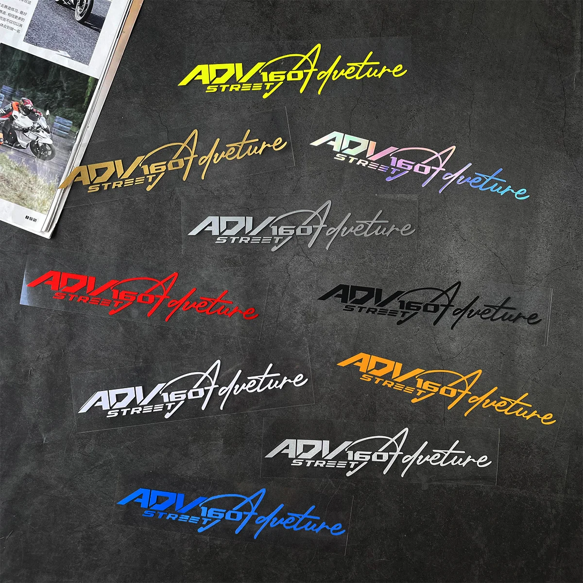 For Honda ADV Motorcycle Reflective Sticker Windshield Decal ADV Saddlebag Pull Flower Decorative Sticker for ADV 160 ADV160