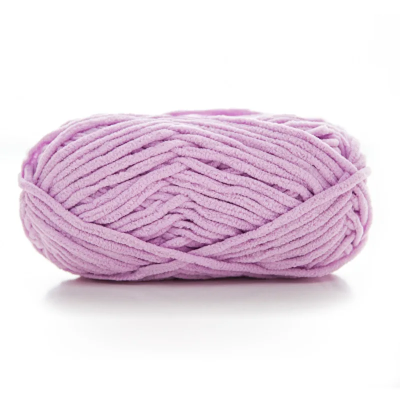 Chunky Chenille Fancy Yarn for Hand Knitting, 100g, Wholesale Prices, Baby Blanket, 100% Polyester, 100g