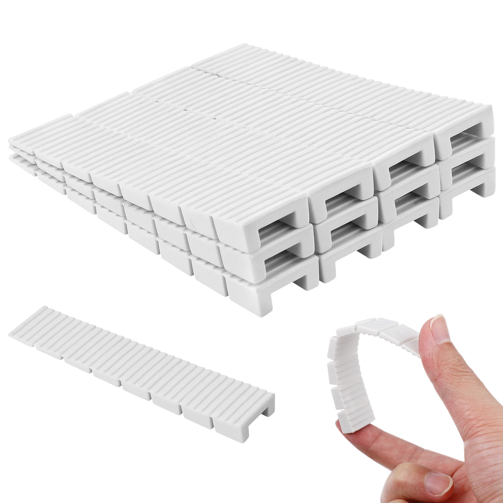 

Plastic Furniture Leveling Shims Durable ABS Sloped Anti Slip Design Adjustable Stacking Balance Spacer Wedge Levelers Table Leg