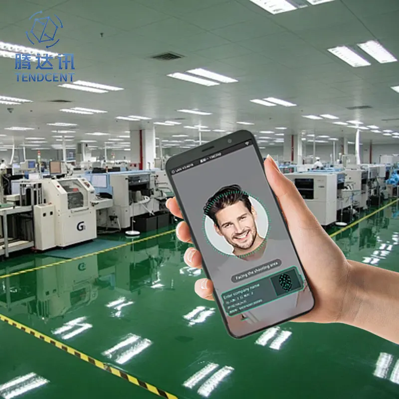 New Real Name Registration System for Construction Sites, Handheld Mobile Identity Facial Recognition Time Attendance Machine
