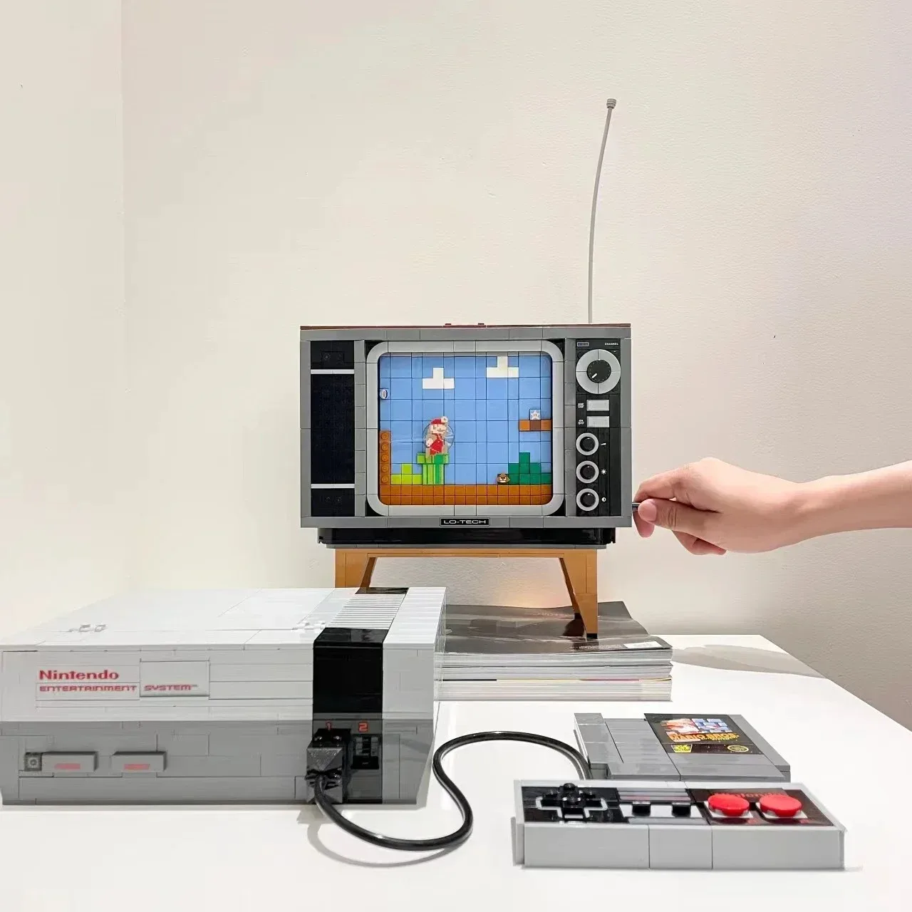 2025 MINISO 71374 2651 قطعة أفكار سوبر NES TV لعبة وحدة التحكم نموذج Moc وحدات اللبنات الطوب عمل أرقام لعبة الهدايا #4