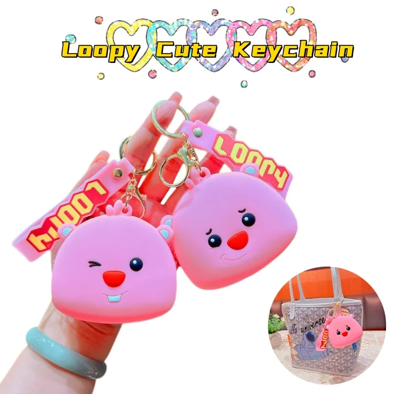 

Loopy Cartoon Silicone Wallet Doll Pendant Anime Creative Ins Backpack Girl Storage Accessories Student Birthday Gift Pendant