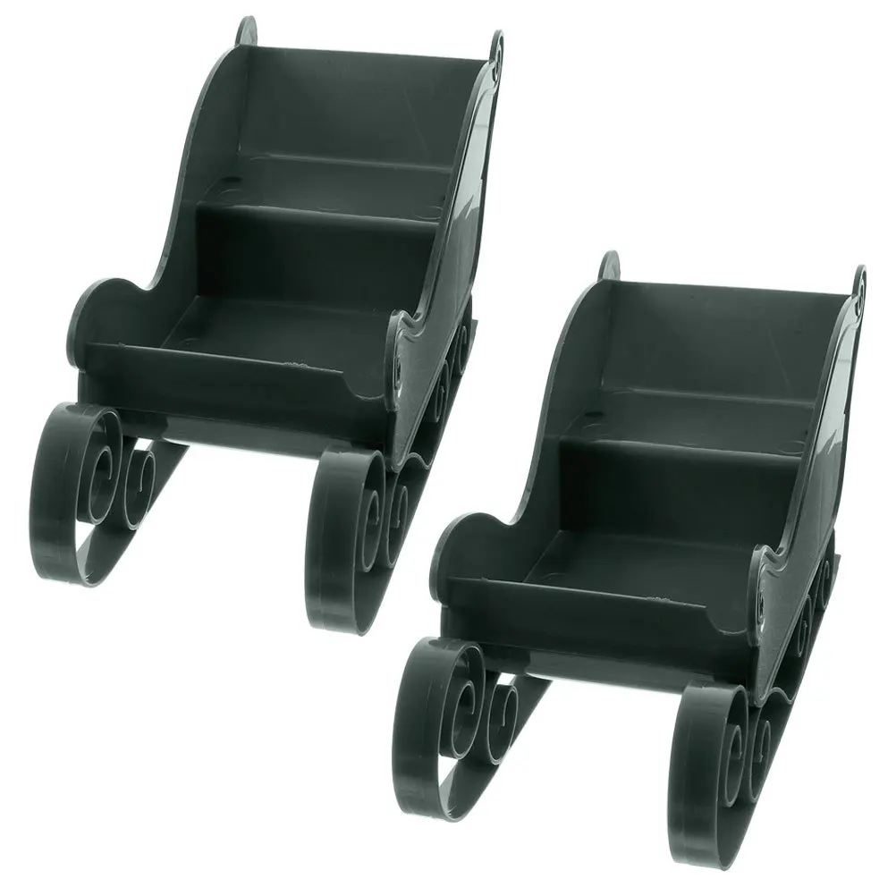 2 Pcs Tabletop Sleigh Mini Decoration for Presents Sled Centerpiece Desktop Ornament