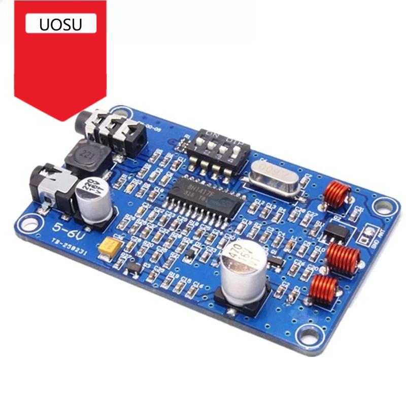 1Pcs Electric Unit BH1417 200M 0.5W Digital Radio Station PLL Wireless Stereo FM Transmitter Module 100-600mW Two Channel Mode