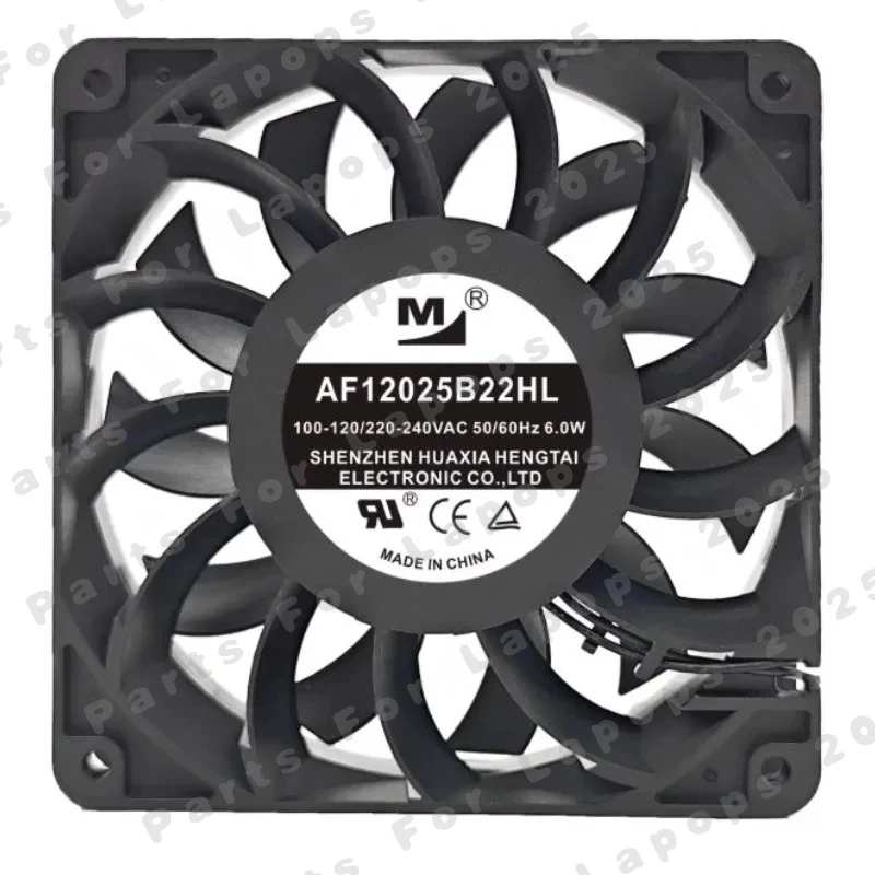 

d+New Cooler Fan for AF12025B22HL 1225 12CM AC DC100/240V Cabinet Inverter Fan 120x120x25mm