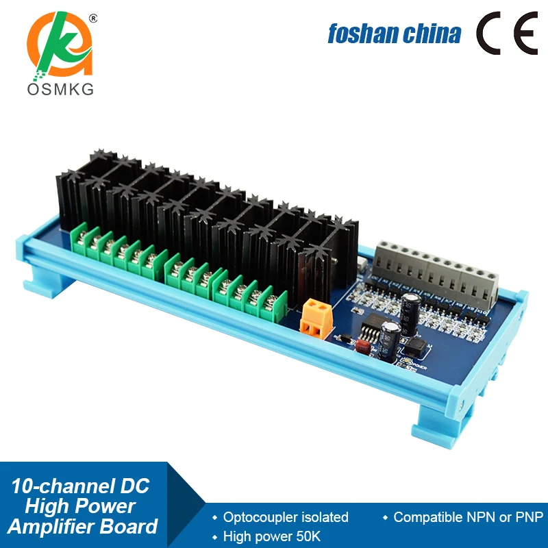 OSM 10 Channel PLC High Power Output DC Amplifier Board   for PLC Expansion Control