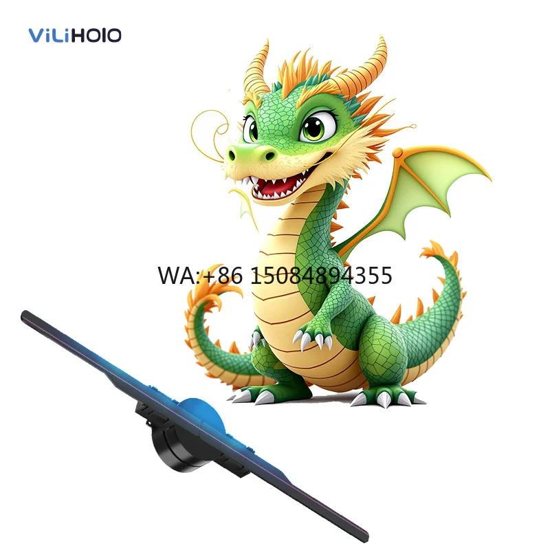 

42CM Hologram Advertising Display 3D Hologram Fan Ultra Clear LED Display Screen Commercial Digital Signage Video Projection