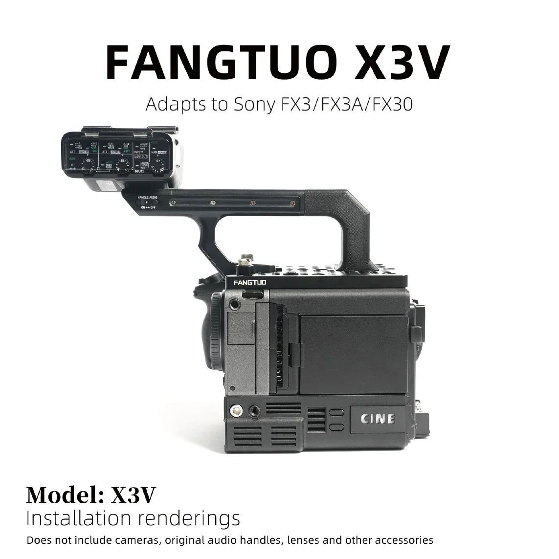 Fangtuo X3V Kit Geeignet für Sony FX3 Cage Cineback – Detail 2
