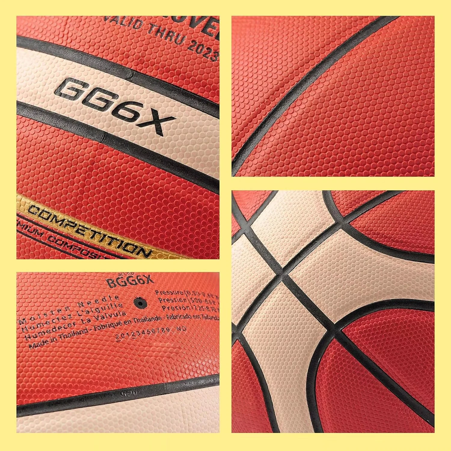 Molten GG7X GG6X GG5X Basketbal PU Officiële Certificering Competitie Basketbal Standaard Bal Trainingsbal
