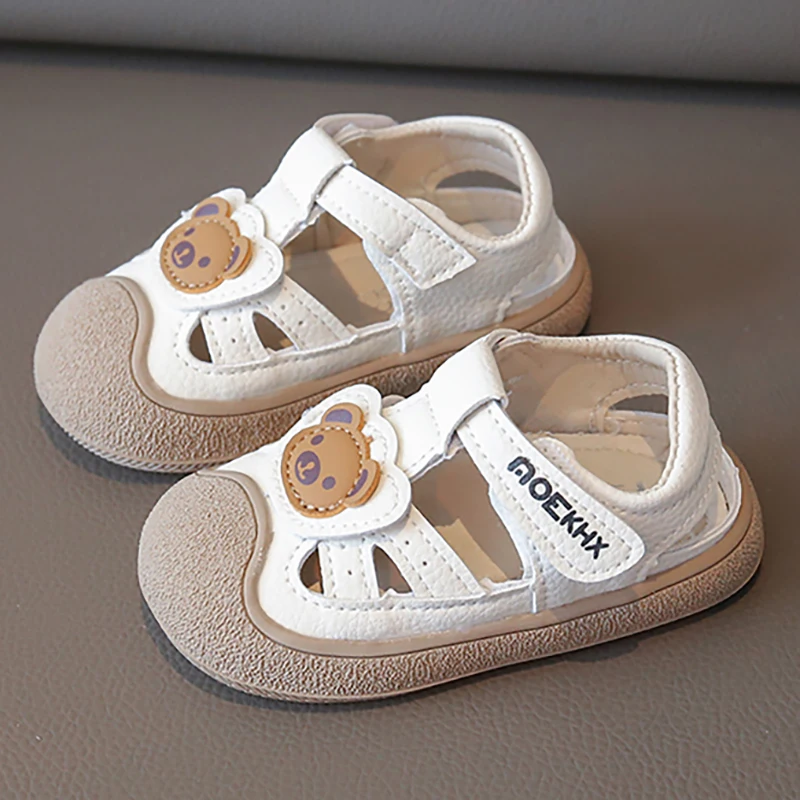 

Summer Cute Sandals For Children PU Leather Boy's Girl's Toddler Shoes Anti-slippery Soft-soled Infant Baby Sport Sandals