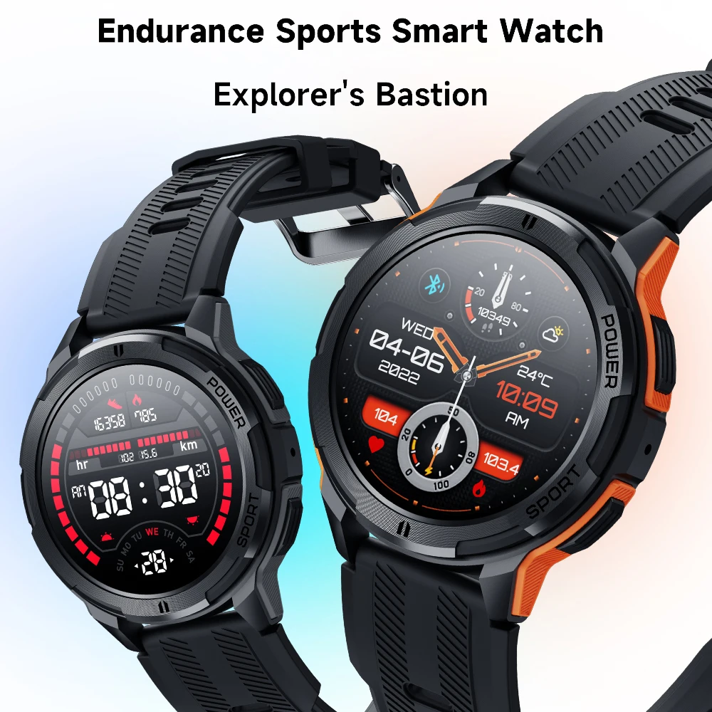 New smart watch C25 Bluetooth 1.43 inch HD 466x466 1ATM waterproof monitoring heart rate frequency 100 + sports mode