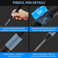 FEITA PTS200 Smart Mini Portable Soldering Iron Welding Tool 100W Electronic Soldering Iron Kit With Type-C Charger Solder Wire