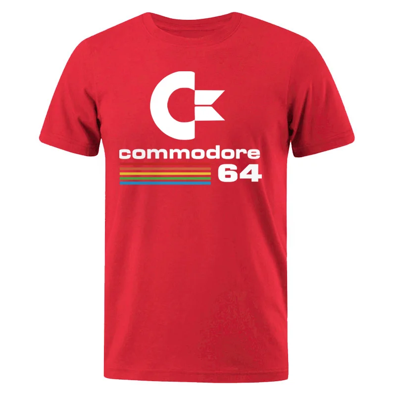 Men T-shirts 2020 Summer Commodore 64 Print T shirt C64 SID Amiga Retro Cool Design T-shirt Short Sleeve Top tee Mens Clothing