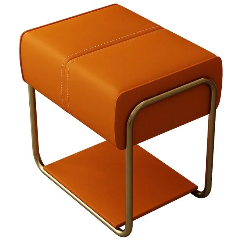 

Nordic Internet Celebrity Makeup Stool, Thousand Bird Grid Stool, Sofa Stool, Light Luxury Dressing Stool