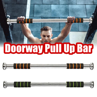 Doorway Pull Up Bar Door Horizontal Bar Wall Mounted Door Frame Rod Load 440LBS Upper Body Workout Fitness Equipment