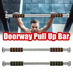 Doorway Pull Up Bar Door Horizontal Bar Wall Mounted Door Frame Rod Load 440LBS Upper Body Workout Fitness Equipment