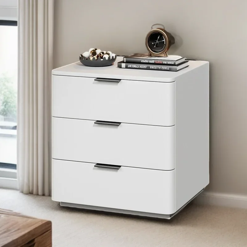 Narrow Bedside Table Side Bed Room Headboard Hanging Living Mini Cute Cabinet White Dresser Storage Locker Bedroom Closets Desk