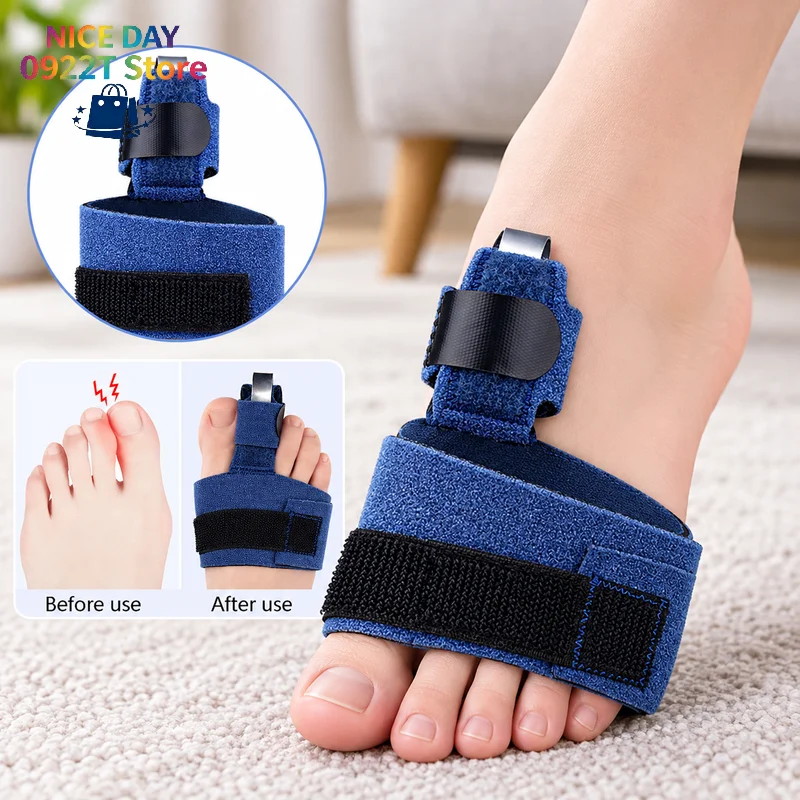 Toe Corrector Toe Fracture Fixator Orthotics Foot Bone Thumb Adjuster Correction Soft Pedicure Socks Bunion Straightener@#X