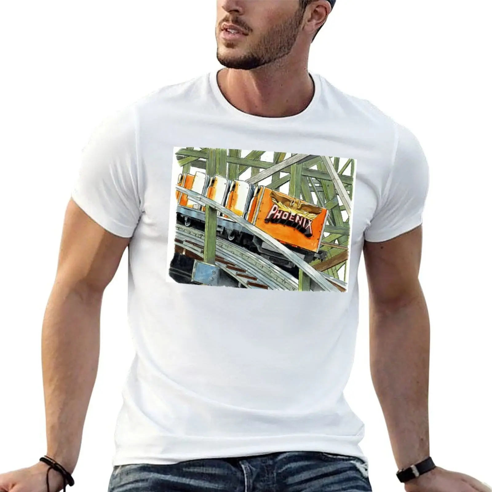 

Phoenix Knoebels Amusement Resort T-Shirt t shirts for man cotton t shirts with prints T-Shirt