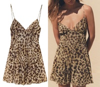 Summer Floral & Leopard Printed Tulle Mini Dress Sling Backless Sleeveless Short Lace Skirt Hot Sexy Chic Casual Beach Dresses