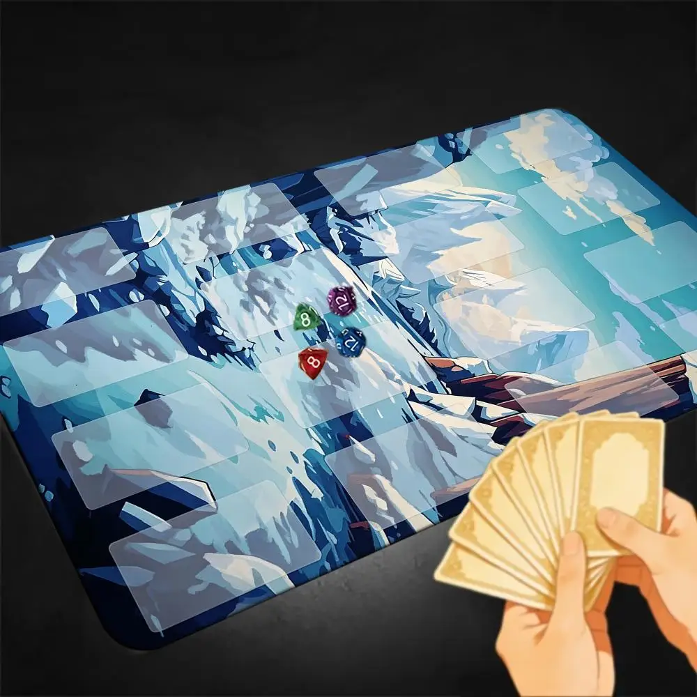 35x60cm Magic Card Playmat with Zones Earth Board double Game Mats Tabletop TCG Battles Commander Gaming Mouse pad Duel deskmat