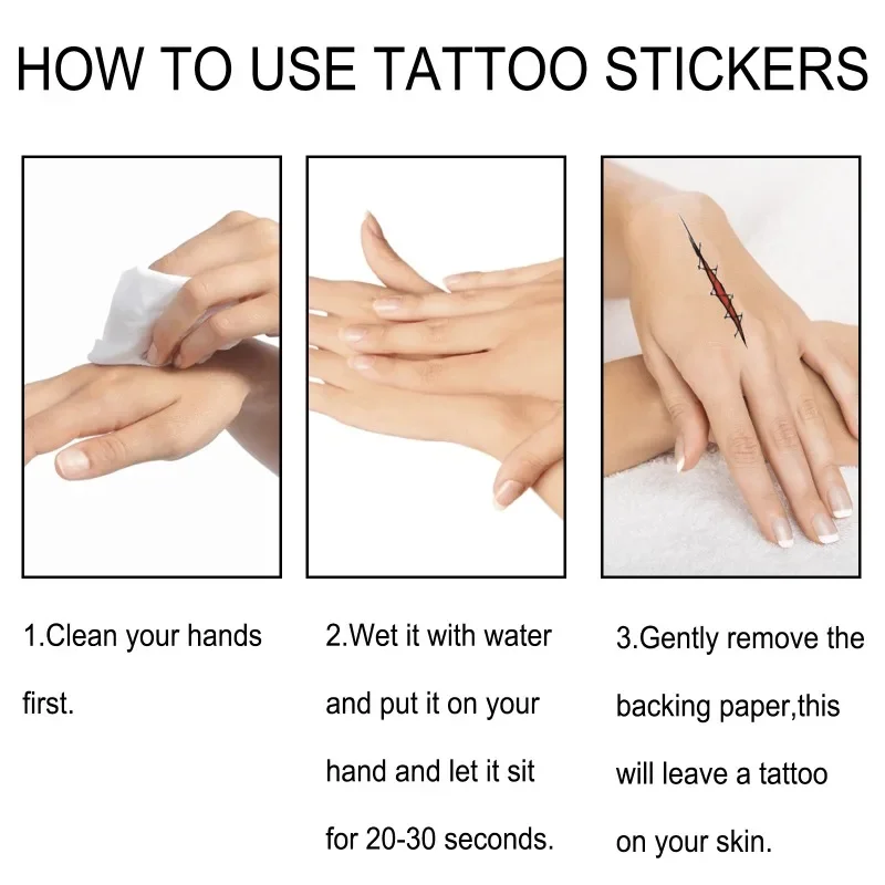 ملصقات وشم على شكل فم الهالوين، ملصقات تزيين حفلات الرعب، وشم مؤقت للعطلات، ملصقات ديكور الهالوين