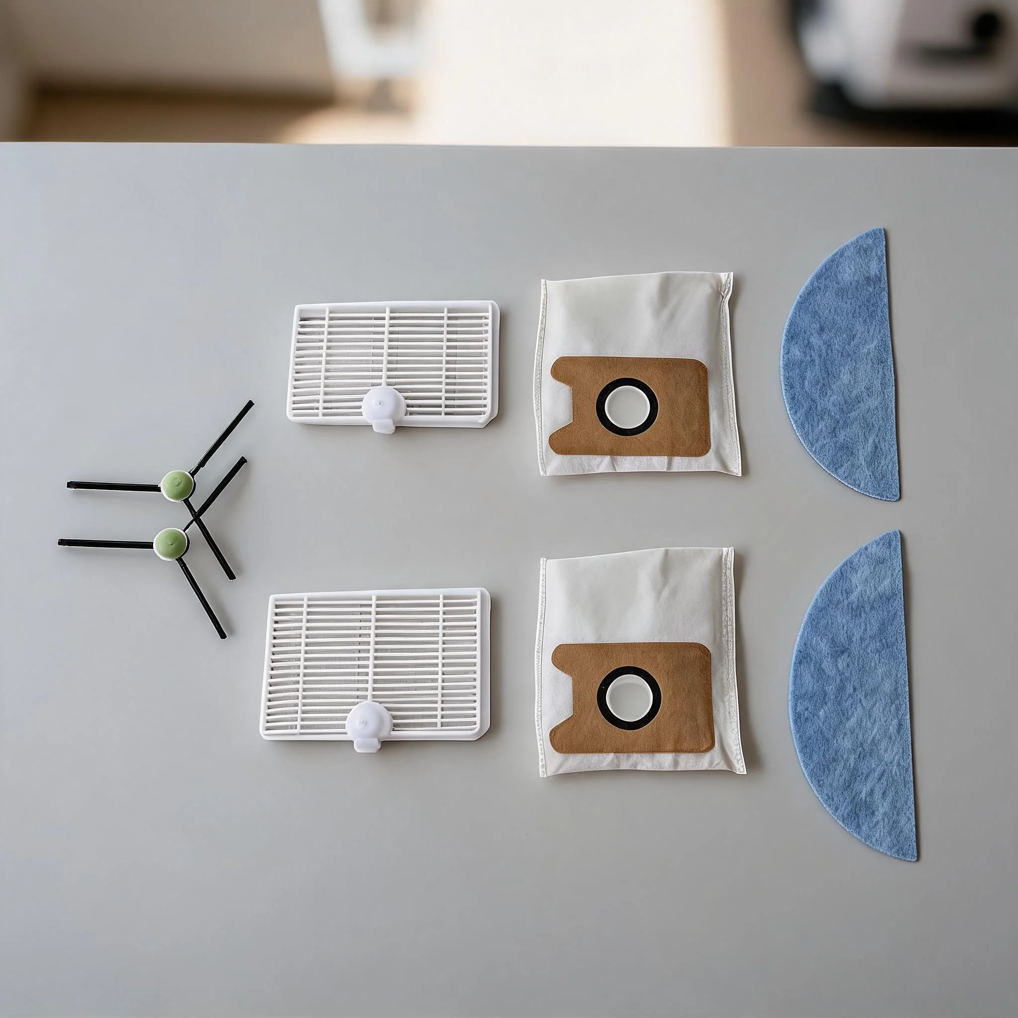 Replacement Parts Kit Filters Mop Cloths Dust Bags Side Brushes For Cecotec-Conga Y70 Genesis-Robot Vacuum Cleaner Accessories