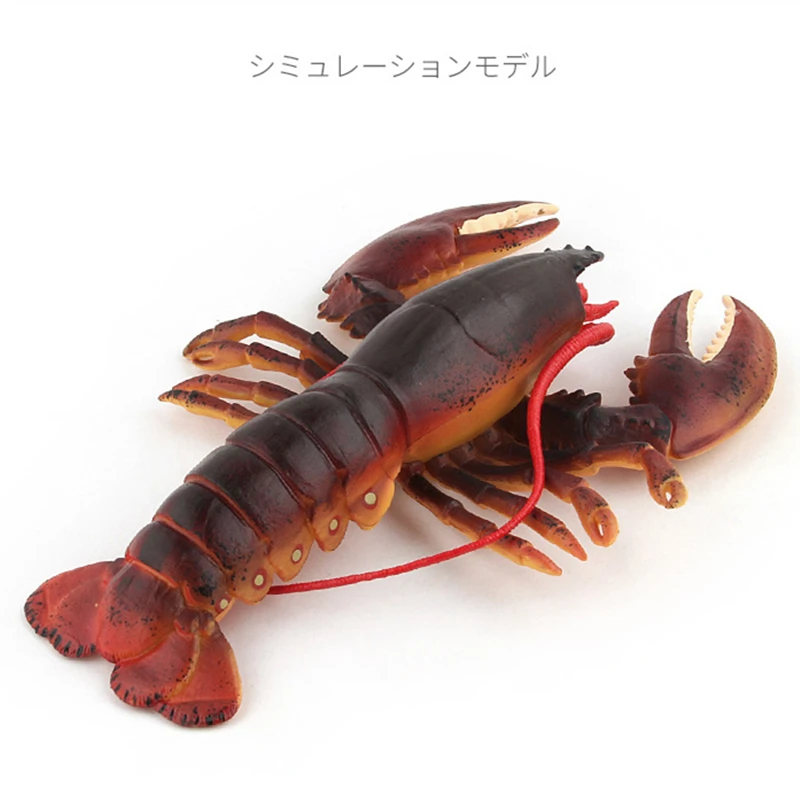 Realistic Marine Simulation Lobsters Model Solid Sea Life Australian Lobster Boston Lobster Action Figures Toy For Kid Xmas Gift