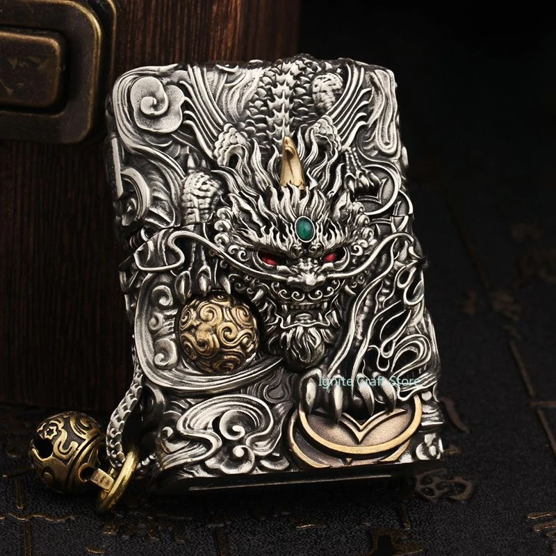

new Heavy armor fuel lighter for government agencies,Pixiu relief lighter for attracting wealth,collecting hobbies,holiday gifts