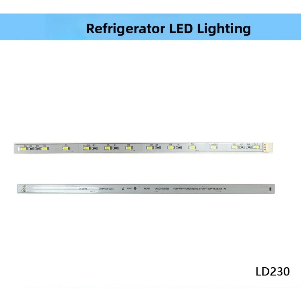 LED Light Strip 12V for Haier Refrigerator Interior Lighting Fits Model 0064001621E No Wiring Modification Needed