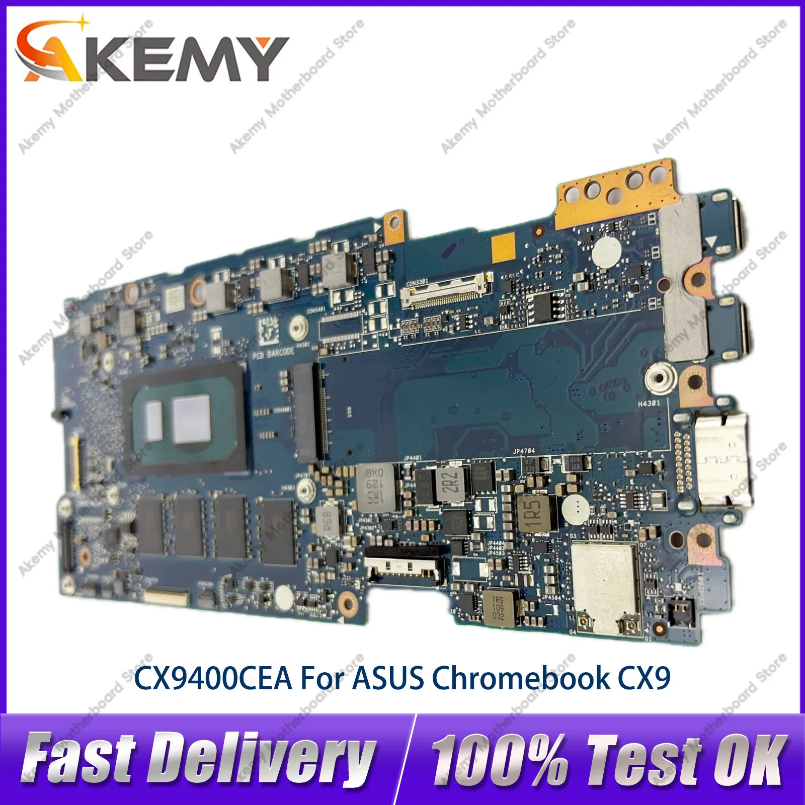 CX9400CEA Laptop Motherboard For ASUS Chromebook Flip CX9 CX9400C CX9400CEA Mainboard With  11th Gen I3 i5 i7 100% tests OK stk