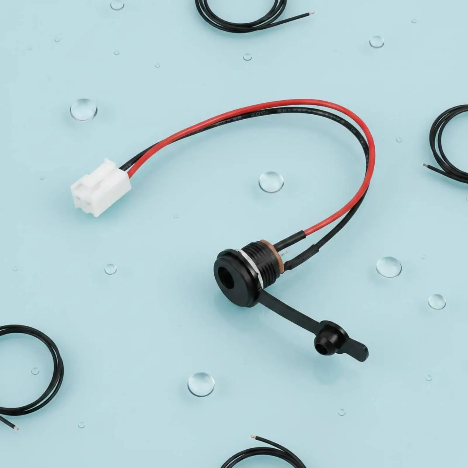 2-5pack Two-Wheeler Port Copper Terminal Round DC Charging Port Easy to Install