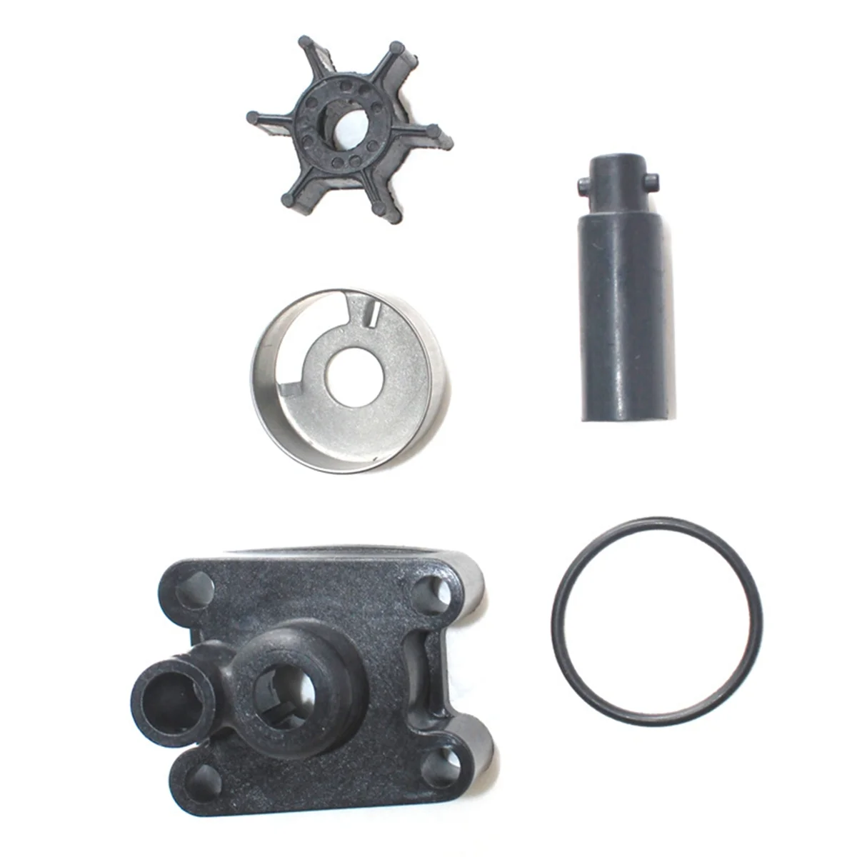 parti-e-accessori-automobilistici-08g-kit-di-riparazione-pompa-acqua-fuoribordo-per-yamaha-4-tempi-nero-e-argento