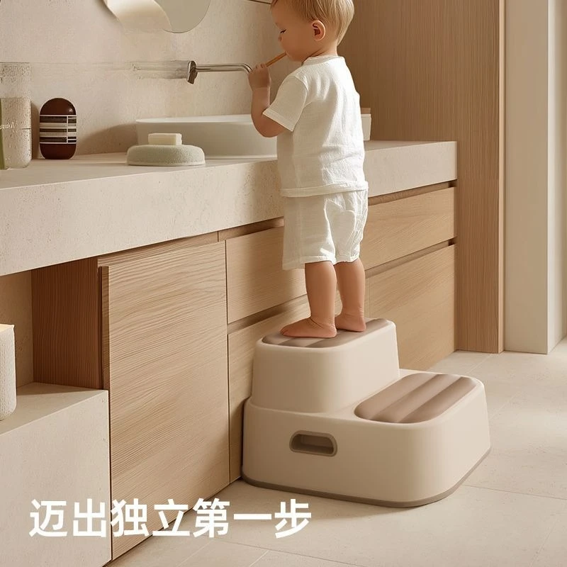 `Step Stools & Step Ladders Kitchen Furniture, Non‑Slip Footrest Stool, Height‑Up Pedal for Sink Toilet Face & Hand Washing`