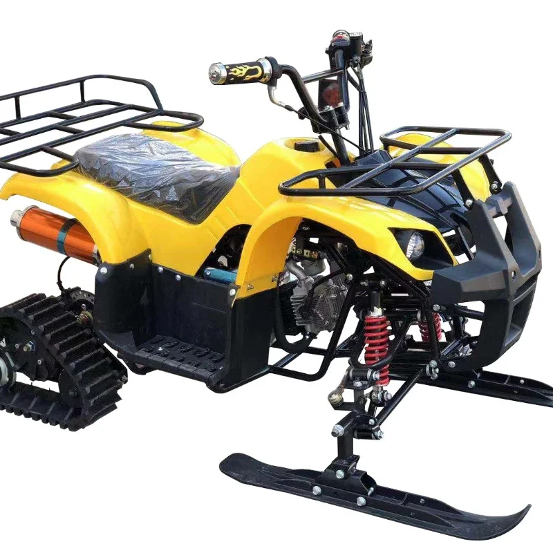

125CC Maverick Snowmobile Four Wheels Motocross Motorcycle Tracked Petrol Ski Adult Sled