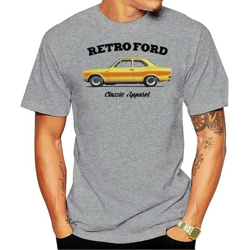 Brand New 2020 Summer Mens Cool Casual Classic American Car Fans Escort Rs2000 Mk1 T-Shirt. Retro Classic Car Escort Mark Tee