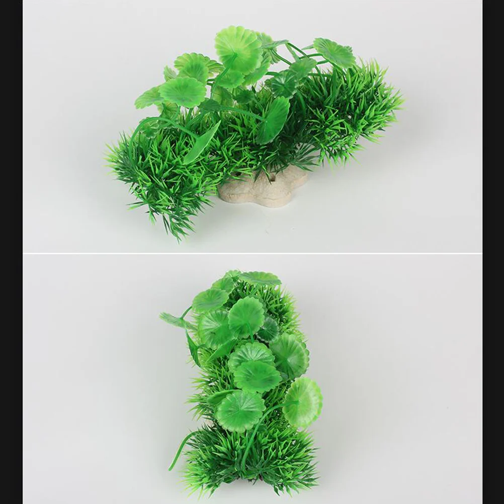 

Mini Green Artificial Plastic Plants Simulation Aquarium Decorations Fish Tank Water Plants Artificial Grass Fish Tank Ornaments