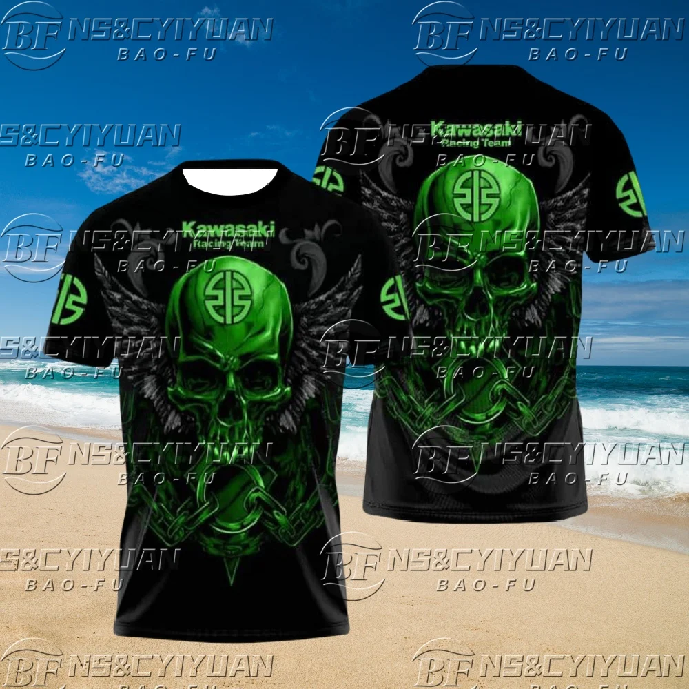 

2025 New All-around Motorcycle Heavy-duty Riding T-shirt Men's Summer Short Sleeved Outdoor Sportswear Sports Casual Wear moto